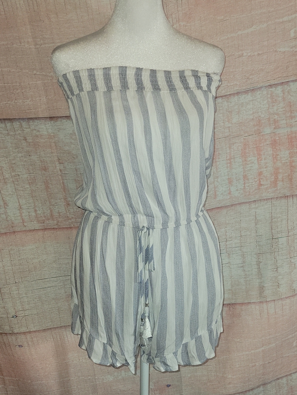 Salty Lemon Striped Romper